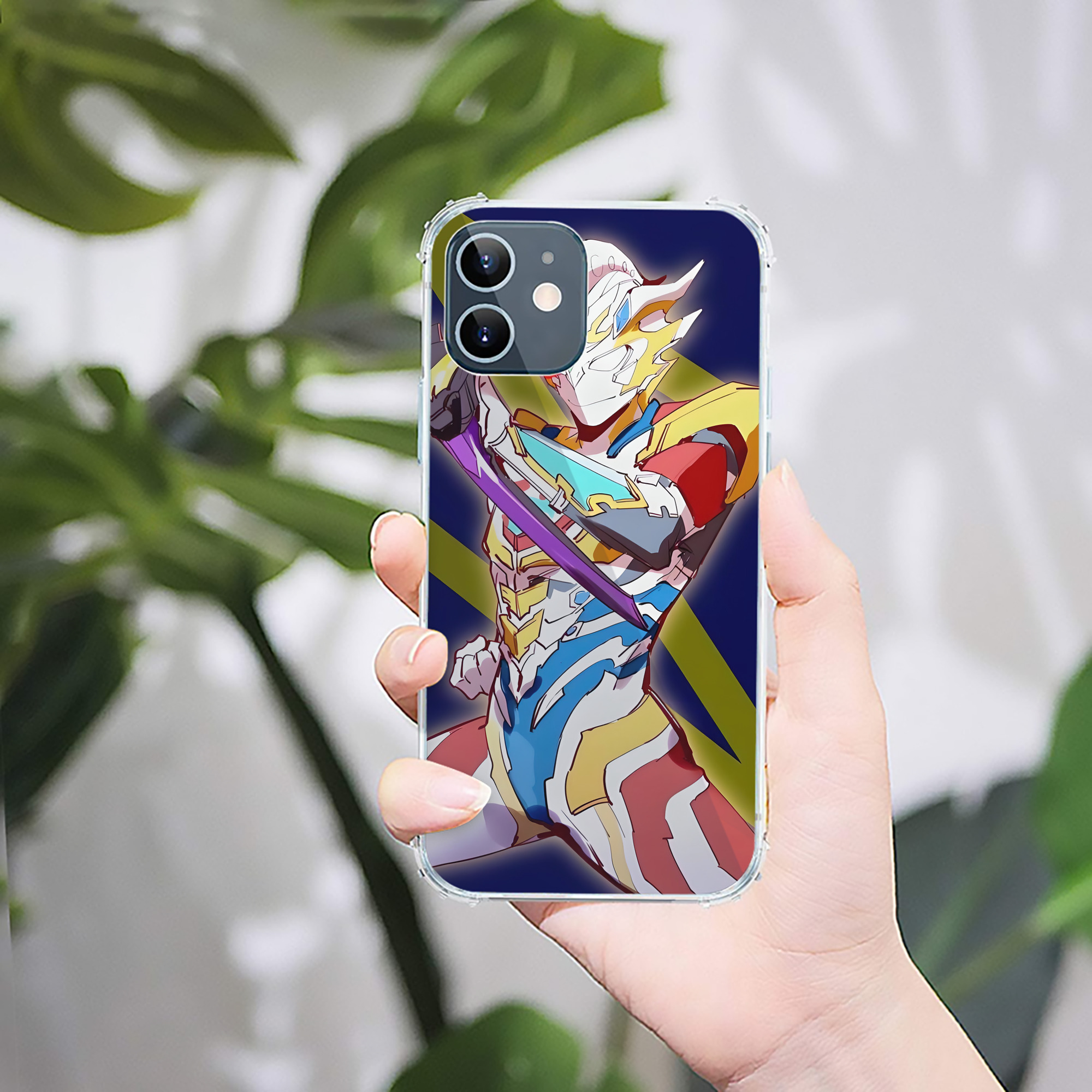 （画像用） ウルトラマン Ultraman 【iPhone 12シリーズ対応】透明スマホケース（クリアソフトケース）